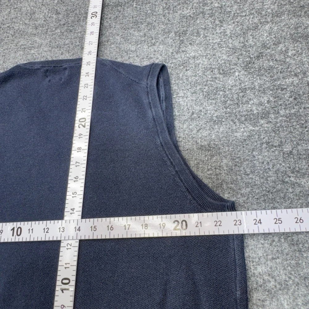 Polo Ralph Lauren Sweater Vest Mens XXL Blue Pima Cotton V-Neck Pony Logo Preppy